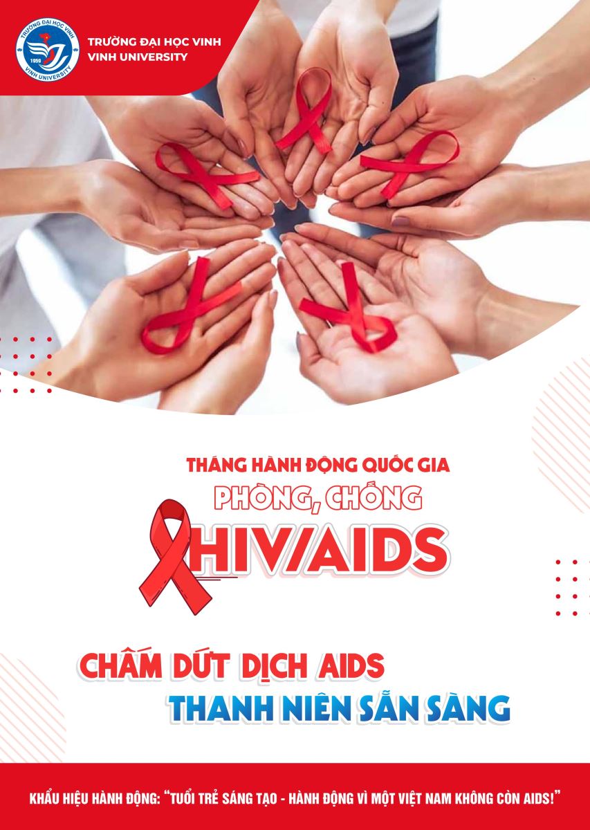 Infographic tuyên truyền, hưởng ứng Tháng hành động quốc gia phòng, chống HIV/AIDS năm 2022 “Chấm dứt dịch AIDS - Thanh niên sẵn sàng!”