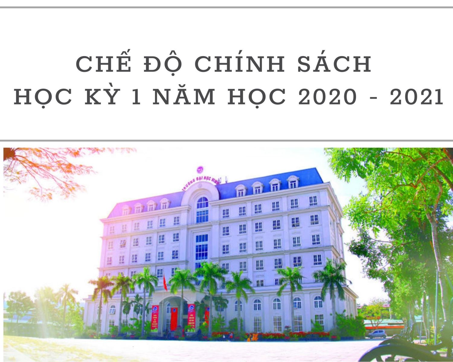 Trường đại học Vinh cấp gần 10 tỷ đồng học bổng khuyến khích học tập, miễn, giảm học phí, hỗ trợ chi phí học tập, trợ cấp xã hội cho HSSV thuộc diện chính sách học kỳ I năm học 2020- 2021