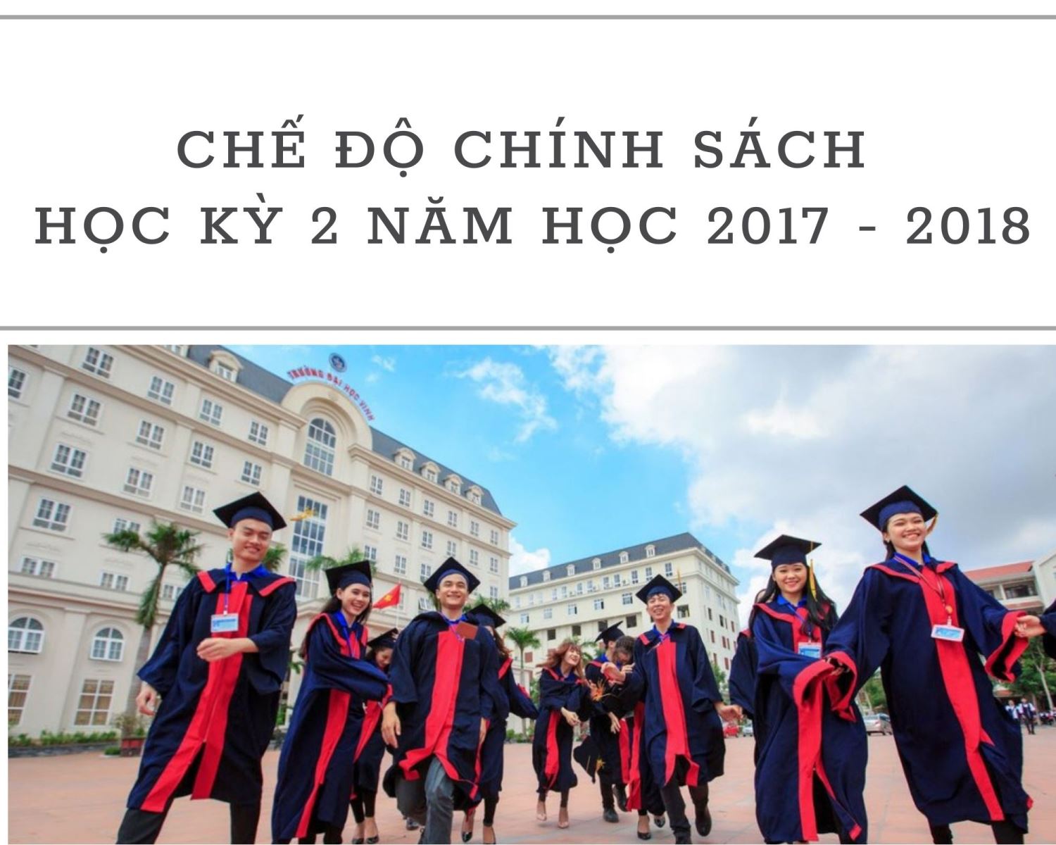 Trường Đại học Vinh thực hiện đầy đủ chế độ chính sách đối với học sinh, sinh viên trong học kỳ 2 năm học 2017-2018