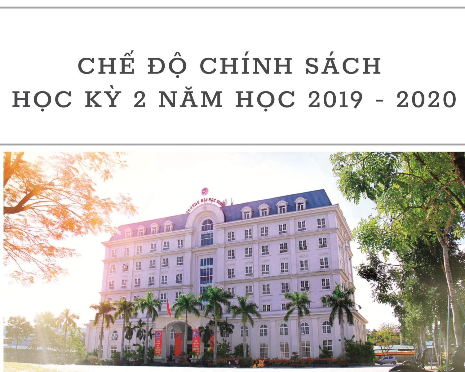 Trường Đại học Vinh triển khai cấp, phát hơn 11 tỷ đồng cho học sinh, sinh viên được hưởng chế độ chính sách, học bổng khuyến khích học tập trong học kỳ 2 năm học 2019 - 2020