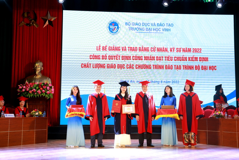 Bế giảng và trao bằng cử nhân, kỹ sư năm 2022; công bố quyết định công nhận đạt tiêu chuẩn kiểm định chất lượng giáo dục các chương trình đào tạo trình độ đại học