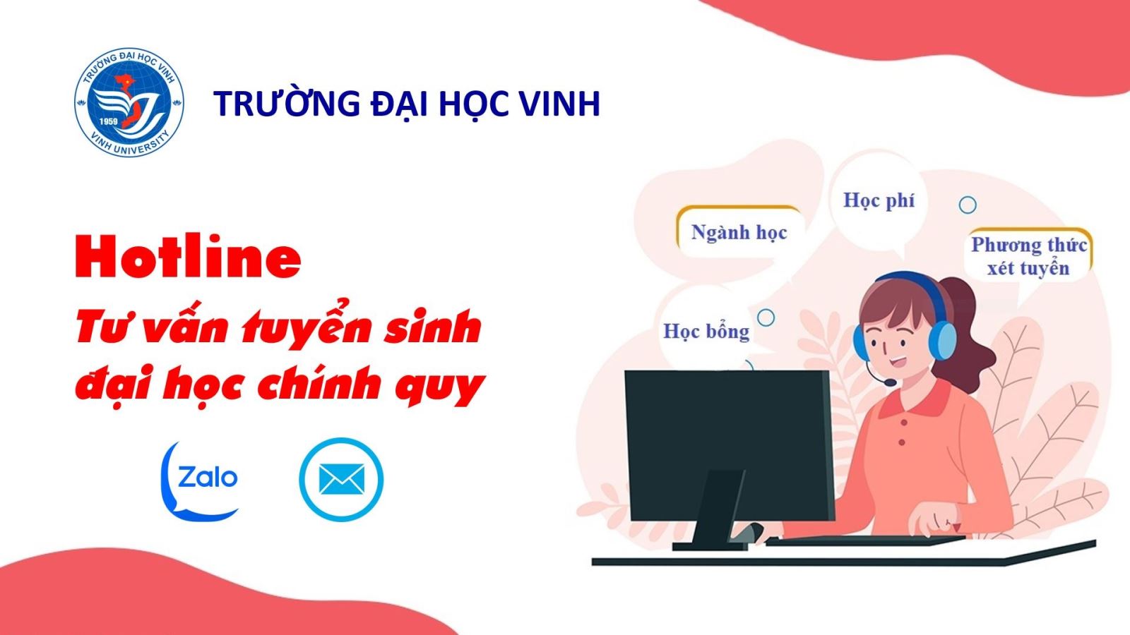 Danh sách cán bộ tư vấn tuyển sinh đại học chính quy Trường Đại học Vinh năm 2023