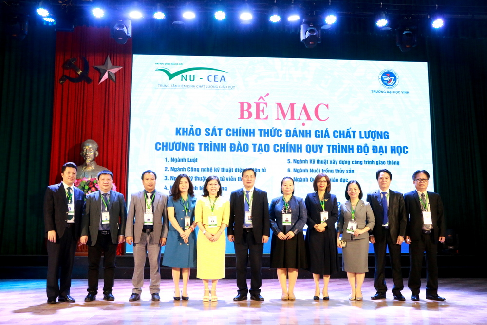 Bế mạc Khảo sát chính thức Đánh giá chất lượng 7 chương trình đào tạo đại học hệ chính quy của Trường Đại học Vinh