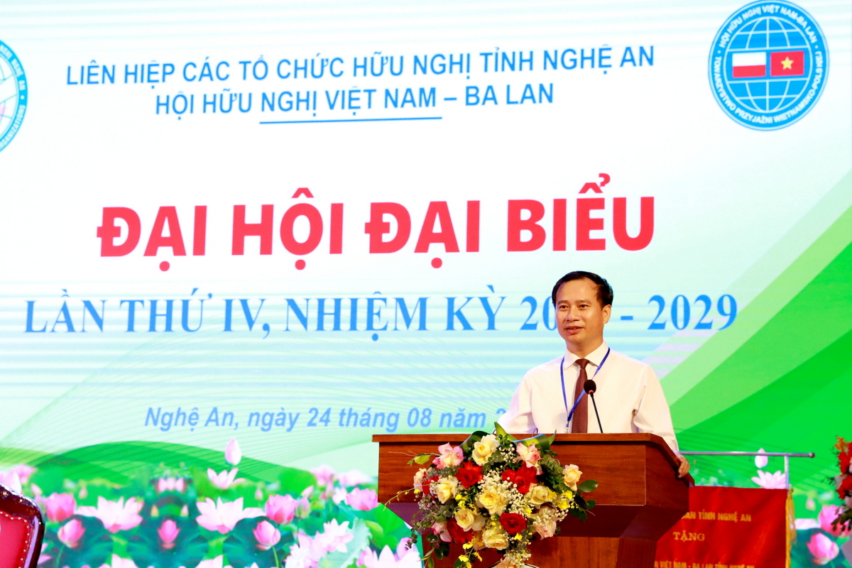 GS.TS. Nguyễn Huy Bằng được bầu giữ chức Chủ tịch Hội Hữu nghị Việt Nam - Ba Lan tỉnh Nghệ An nhiệm kỳ 2024 - 2029