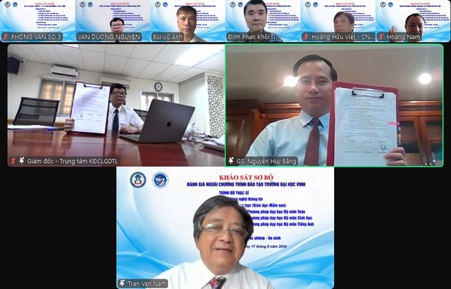 Khảo sát sơ bộ đánh giá chất lượng 5 chương trình đào tạo thạc sĩ và 1 chương trình đào tạo đại học của Trường Đại học Vinh
