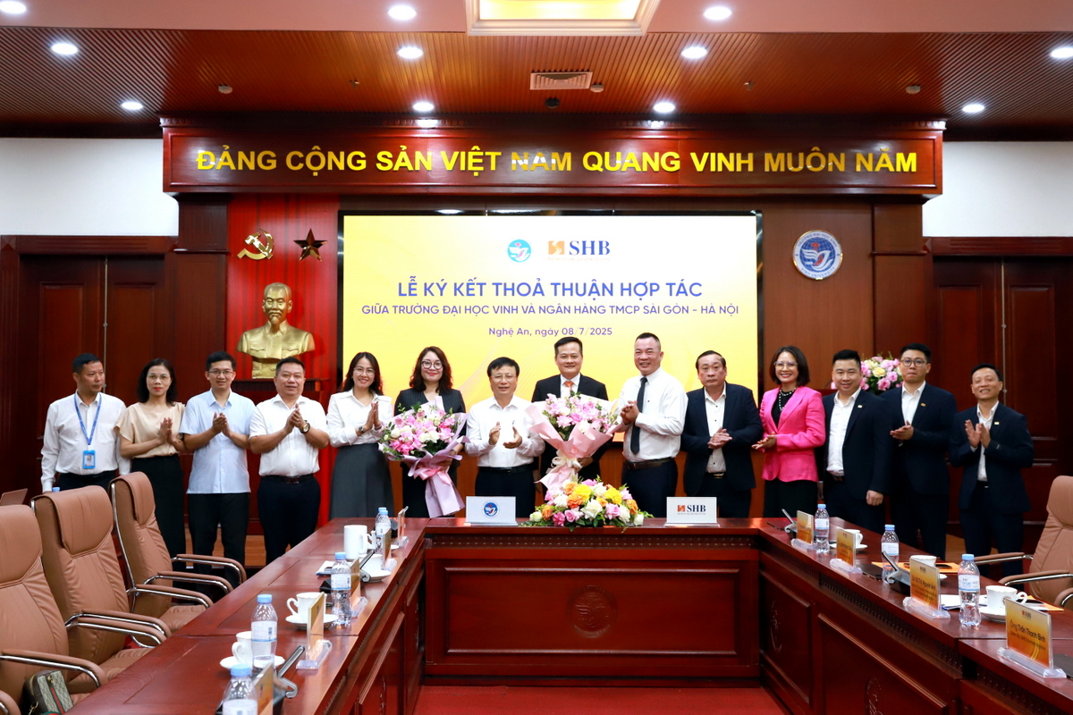 Trường Đại học Vinh ký kết hợp tác với Ngân hàng Thương mại Cổ phần Sài Gòn - Hà Nội (SHB)