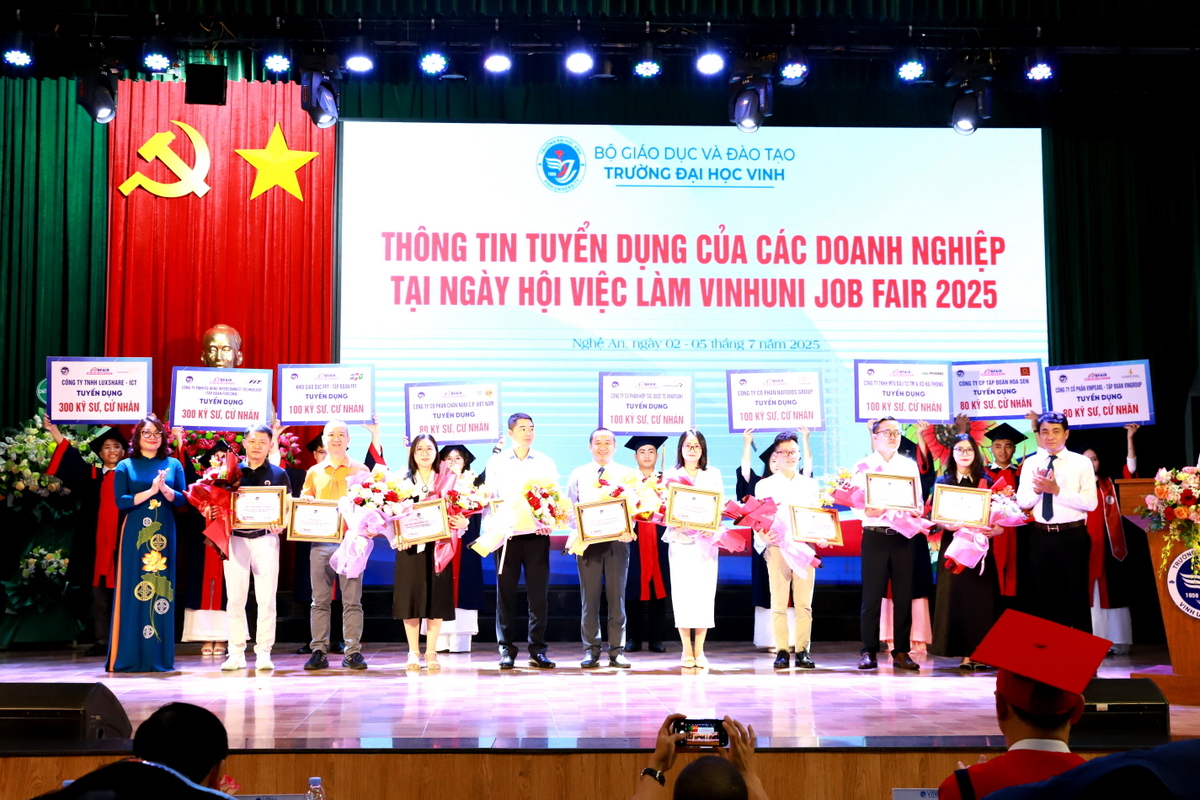 Hơn 3.500 vị trí việc làm tại Ngày hội việc làm Vinh Uni Job Fair 2025