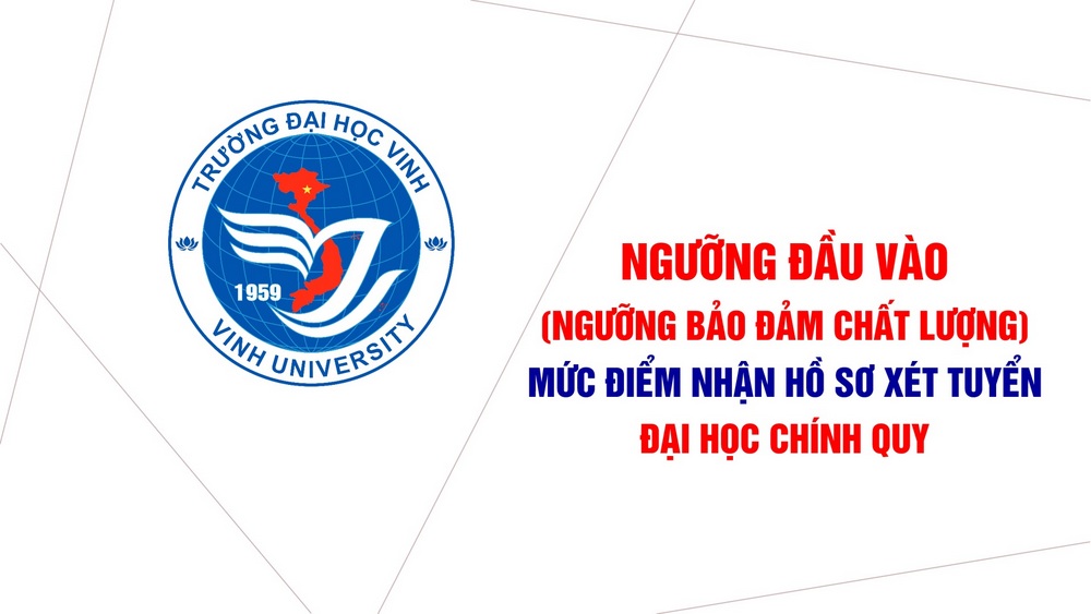 Thông báo Ngưỡng đầu vào (ngưỡng bảo đảm chất lượng) đại học chính quy đợt 1 năm 2024