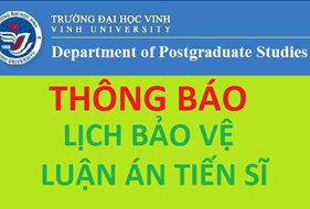 Thông báo lịch bảo vệ luận án tiến sĩ của NCS Bùi Nguyên Trâm Ngọc - chuyên ngành Lý thuyết xác suất và thống kê Toán học