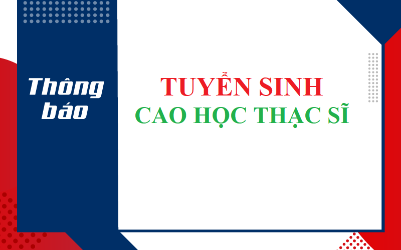 Chương trình đào tạo trình độ Thạc sĩ