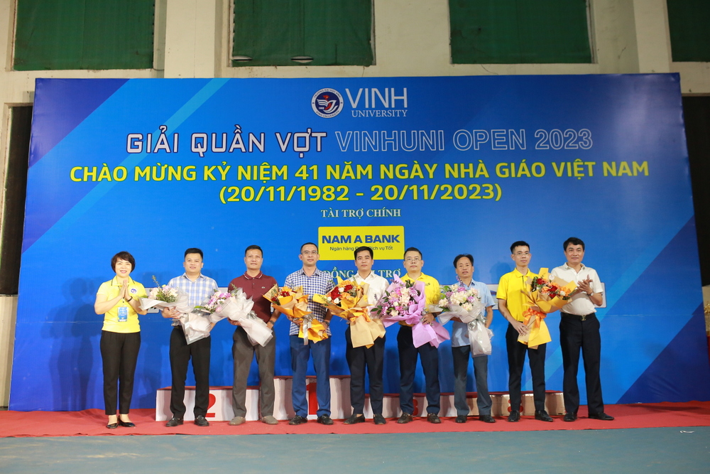 Giải quần vợt VinhUni Open 2023 thành công tốt đẹp