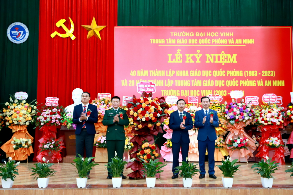 Long trọng kỷ niệm 40 năm thành lập Khoa Giáo dục Quốc phòng và 20 năm thành lập Trung tâm Giáo dục Quốc phòng và An ninh Trường Đại học Vinh