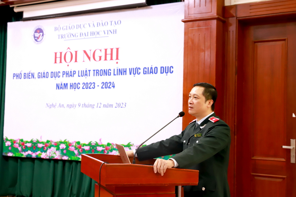 Hội nghị phổ biến, giáo dục pháp luật trong lĩnh vực giáo dục năm học 2023 - 2024