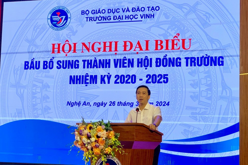 Hội đồng trường Trường Đại học Vinh bầu bổ sung thành viên nhiệm kỳ 2020 - 2025